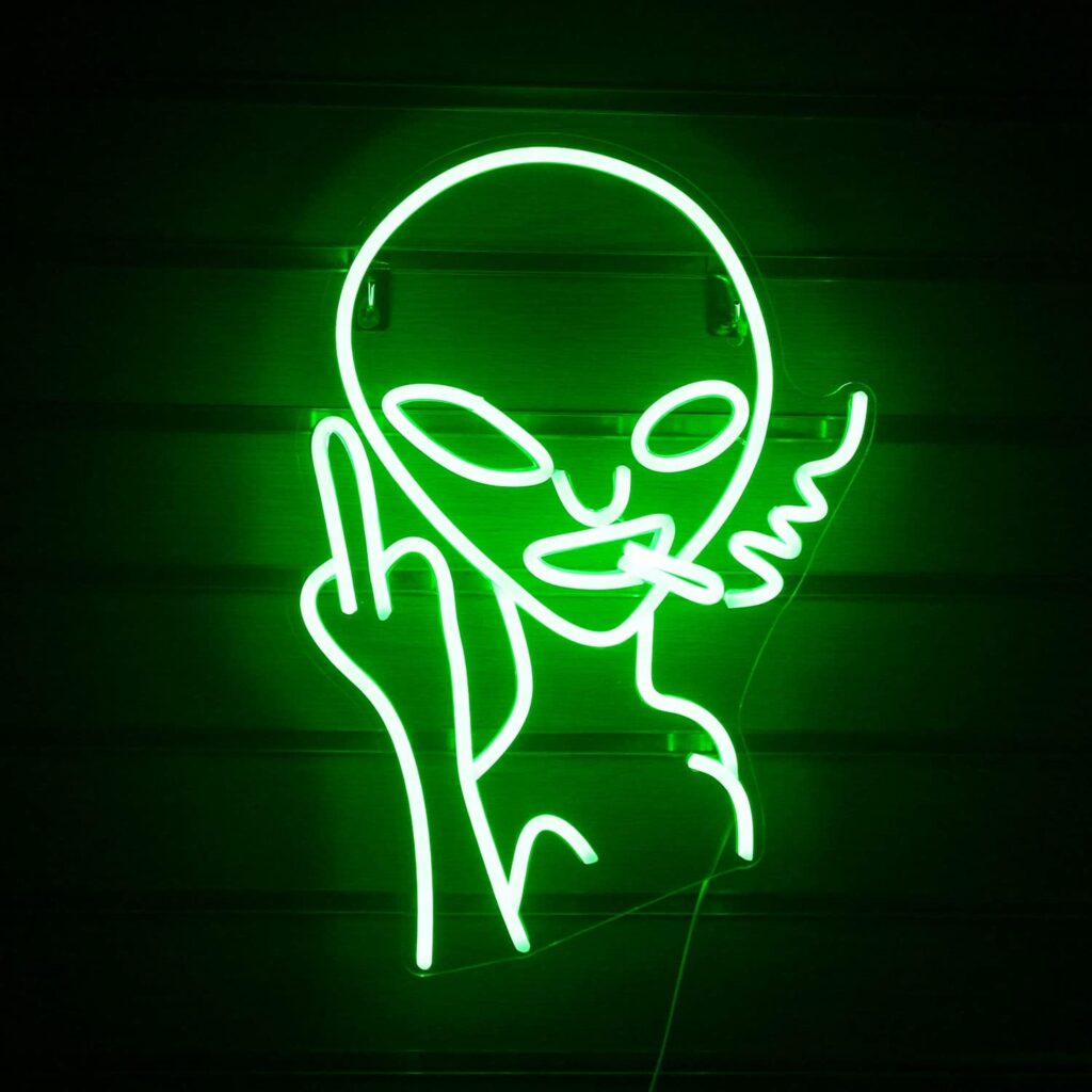 Alien Neon Sign