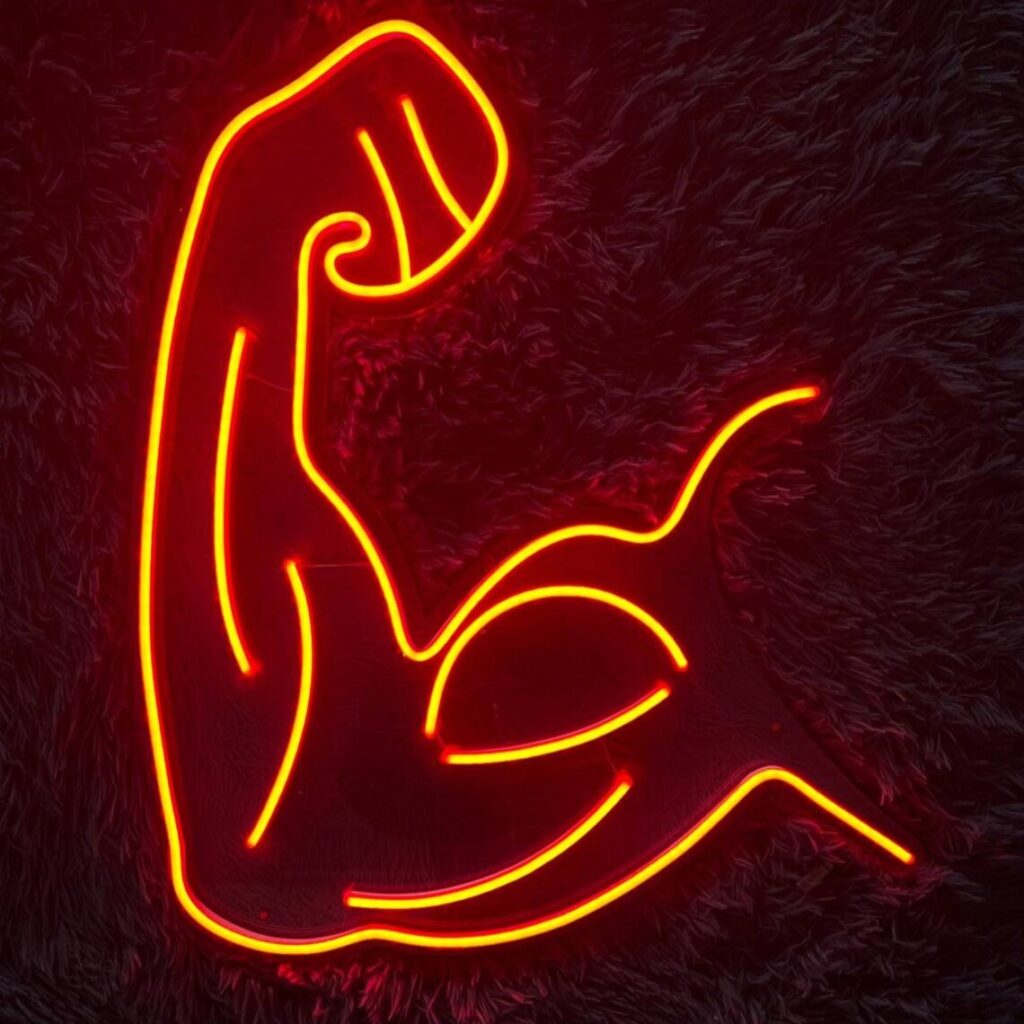 Biceps GYM Neon Sign