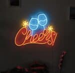 Cheers Glasses Neon Sign