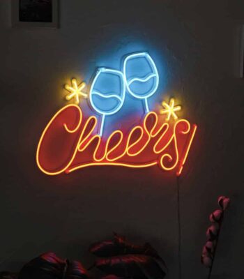 Cheers Glasses Neon Sign