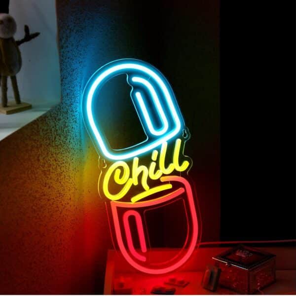 Chill Pill Neon Sign