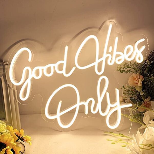 Good Vibes Only Neon Sign