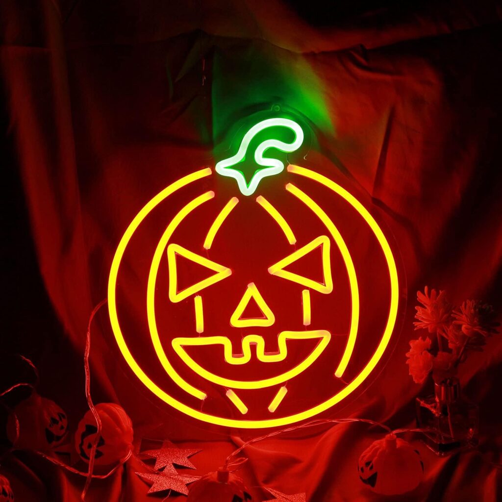 Halloween Pumpkin Neon Sign