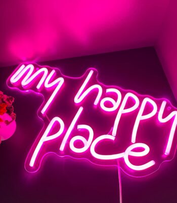 My Happy Place Neon Sign